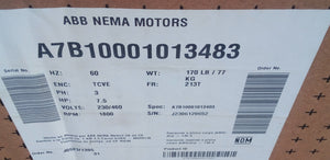 MOTOR ELECTRICO SIEMENS  DE 3F, 7.5 HP, 1750 RPM, 230/460V STD GP100  213 , GP100 NEMA PREMIUM