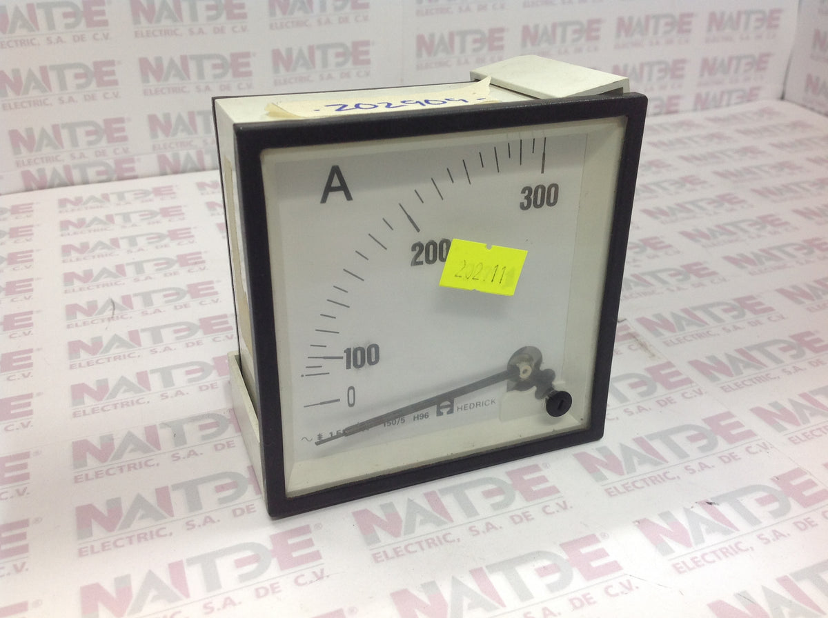 AMPERIMETRO HEDRICK DE 0 300 NAITDE ELECTRIC