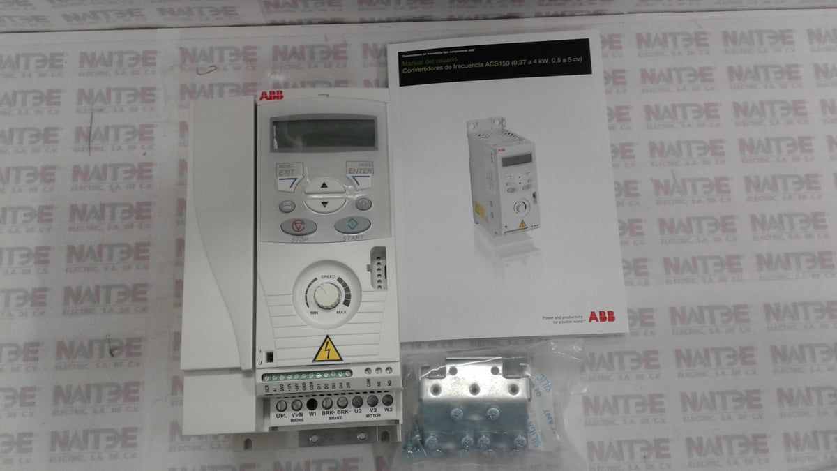 VARIADOR DE VELOCIDAD ABB ACS150-01E-09A8-2 3 HP 220V MONOFASICO 68581