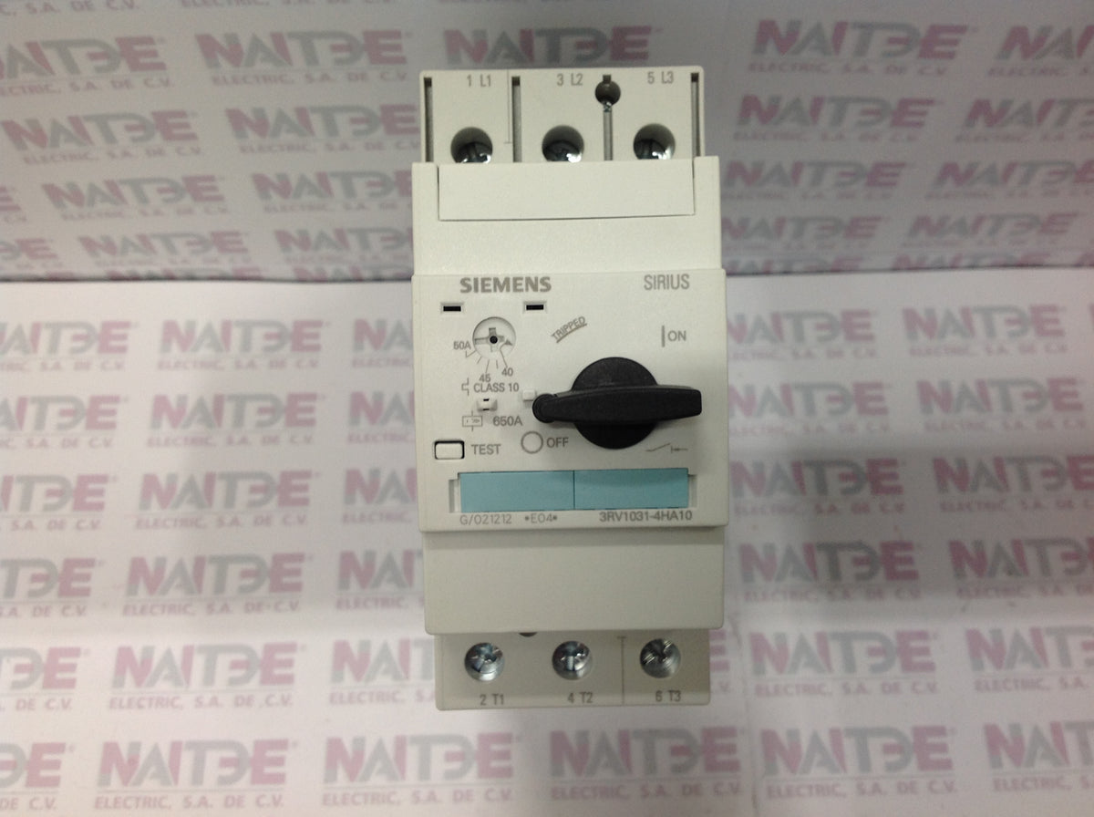 Interruttore Protezione Motore SIEMENS 3RV1031-4GA10 &ndash; 36-45A 3 Poli &ndash; Nuovo
