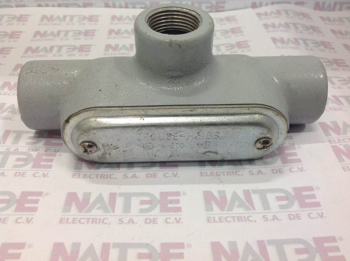 CONDULET CROUSE HINDS SERVICIO PESADO T DE 3/4" SERIE 7 NAITDE ELECTRIC