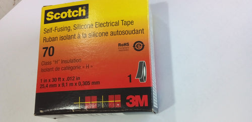 CINTA ELECTRICA SCOTCH 3M #70 AUTOFUNDIBLE DE SILICON 25.4 mm  x  9.1 m