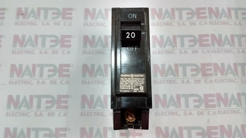 PASTILLA TERMO. GENERAL Y ELECTRIC THQL1120 DE 20 AMP. 1 P. 120 V COLOR NEGRO