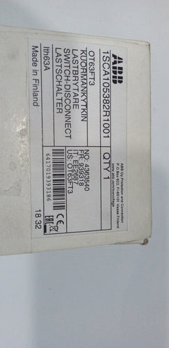 SECCIONADOR ABB OT63FT3 DE 63 AMP P/PUERTA  1SCA105382R1001