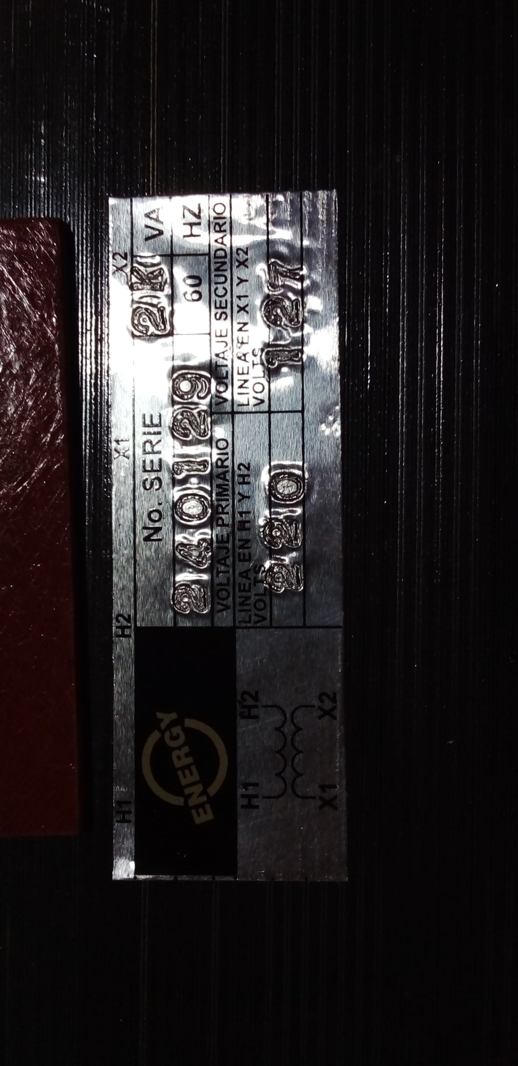 TRANSFORMADOR DE CONTROL MONOFASICO  SIN GABINETE DEVANADO DE ALUMINIO  DE 2KVA PRIMARIO 220 V SECUNDARIO 127V