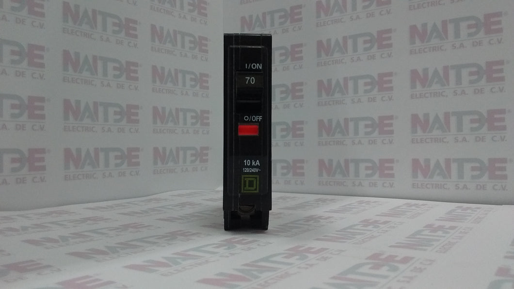 PASTILLA SQUARE D QO170, 1P, 70 AMP