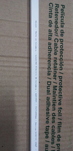 CANALETA CON ADHESIVO DE 13X7 MM BLANCO DE 2 MTS #DXN10031