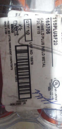 CARGA CADWELD PLUS F20 #115 / C115PLUSF20