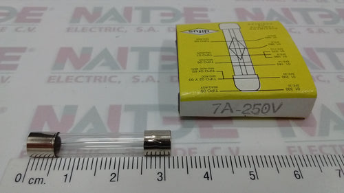 FUSIBLE DIFUS TIPO AMERICANO DE 7 AMP 250 V