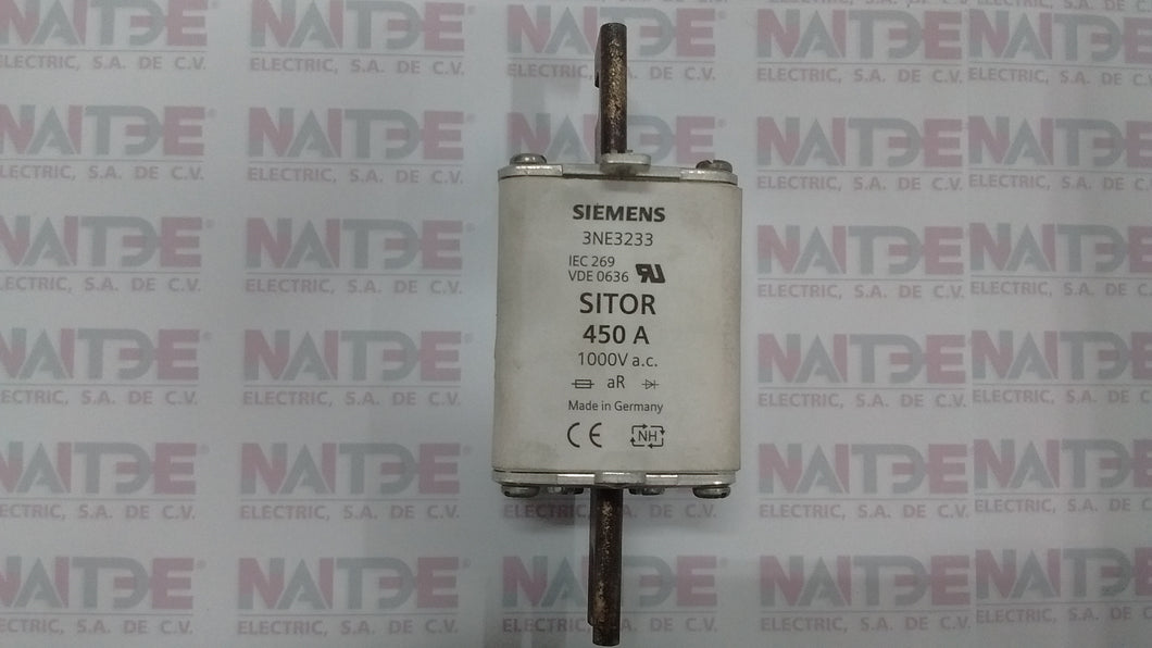 FUSIBLE SIEMENS 3NE3233 450 AMP 1000 V