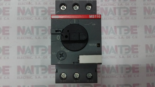 GUARDAMOTOR ABB  MS116-6.3,4.0 - 6.3 AMP. 230/440 VCA, 50/50 kA CAT.1SAM250000R1009