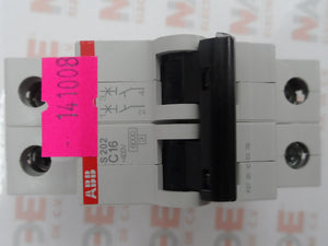 INTERRUPTOR TERMO ABB  S202-C16, 2P.16 AMP. 230-400 VCA. CAT.2CDS252001R0164