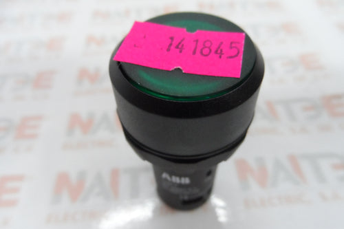 BOTON PULSADOR COMPACTO ILUMINADO VERDE ABB  CP1-11G-10 DE 24V AC/DC CAT 1SFA619100R1112 1NA