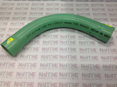 CODO CONDUIT DE PVC VERDE  1 1/2  PULG SERVICIO PESADO