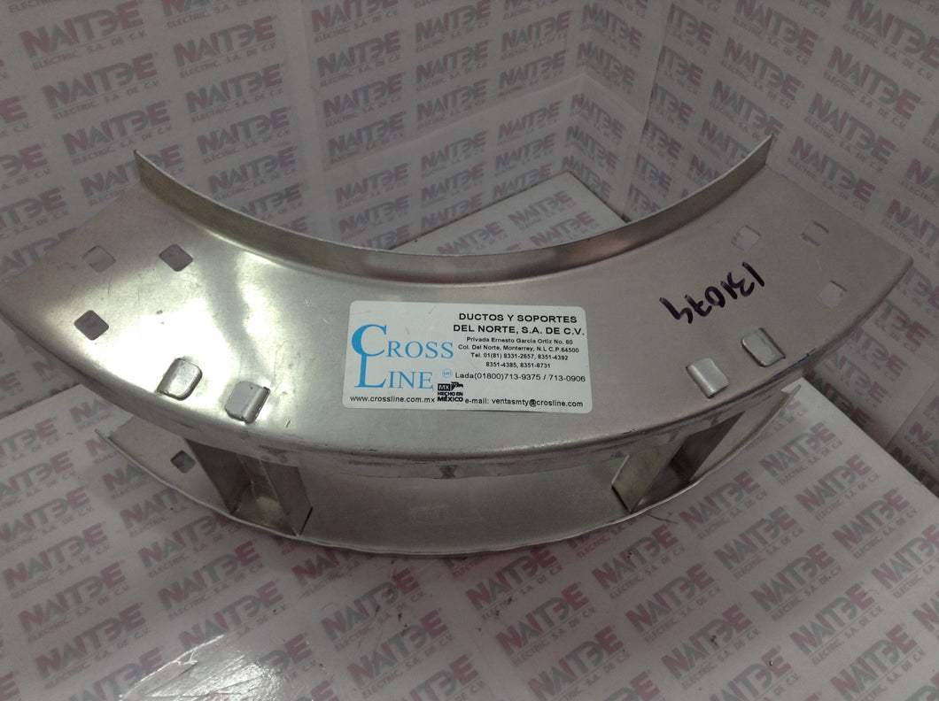 CURVA VERTICAL INTERIOR CROSS-LINE DE 6 PULG A 90