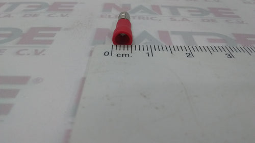 TERMINAL MACHO REDONDA ROJA TCA152 MRR 156 CAL 22-16