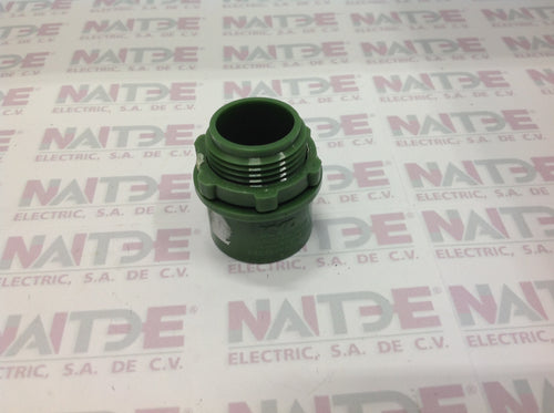 CONECTOR CONDUIT DE PVC VERDE 3/4