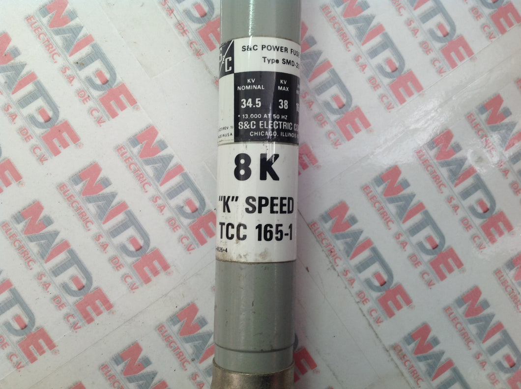 FUSIBLE TIPO ( SMD 20 ) 34.5 KV NOMINAL  16000 AMP  8K ( SPEED 165-1 )