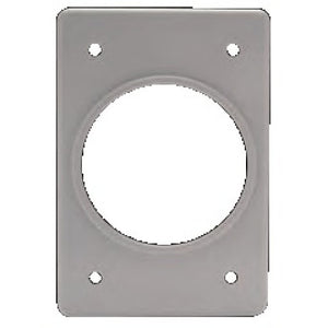 PLACA DE ALUMINIO GRIS ARGOS #8800410 PARA RECEPTACULO SENCILLO DE 35mm