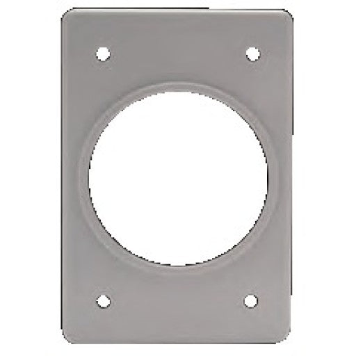 PLACA DE ALUMINIO GRIS ARGOS #8800410 PARA RECEPTACULO SENCILLO DE 35mm