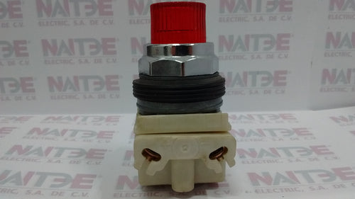 BOTON PULSADOR SQUARE D 9001 480 V. LUMINOSO ROJO