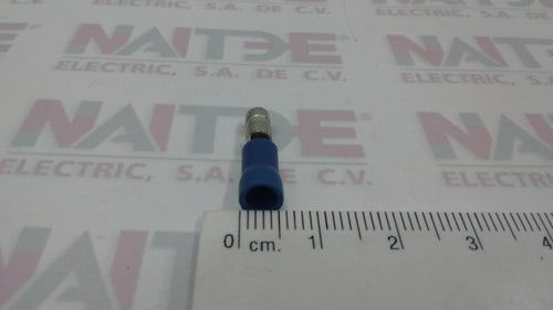 TERMINAL MACHO REDONDA TRMA-156L COLOR AZUL (S/M)