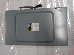 INTERRUPTOR DE SEGURIDAD SQUARE D D324N, 200 AMP, 240 V, SERVICIO GENERAL