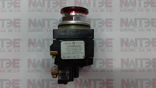 BOTON HONGO GENERAL Y ELECTRIC CR104PXG22 TIPO TRANSFORMADOR (ROJO)(S/M)