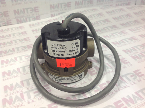 SENSOR ROTOR FLOW PART GEONEZ 156268 1/2 NPT 10-30 VDC GPM 20 6 HILOS C/CABLE