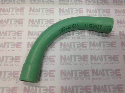 CODO CONDUIT DE PVC VERDE 3/4