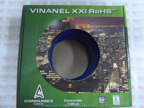 CABLE ELECTRICO VINANEL CONDUMEX CAL.14 AZUL THW-LS  600 V 90 G