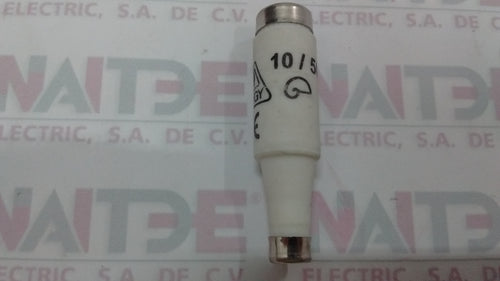 FUSIBLE CERAMICO LINDNER TIPO CIGARRO DE 10 AMP 500 V ( EQUIVALENTE )