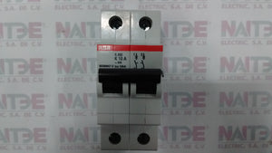 INTERRUPTOR TERMO ABB S202-K10, 2P, 10 AMP, CAT. 2CDS252001R0427