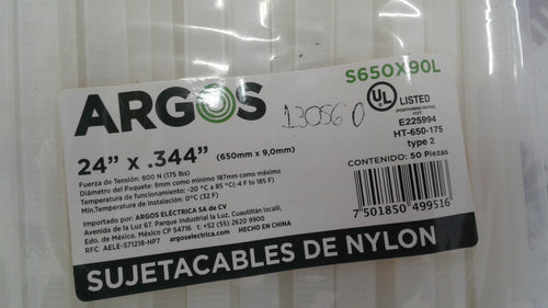 SUJETACABLE DE NYLON ARGOS DE 24