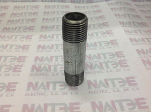 NIPLE GALVANIZADO DE 1/2 PULG  X 3 PULG