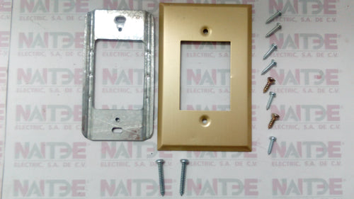 TAPA DE ALUMINIO ASTRO DE 3 SERVICIOS COLOR DORADA