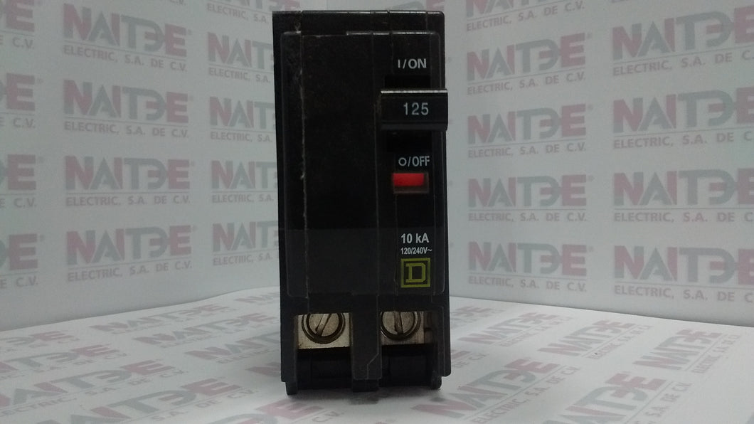 PASTILLA SQUARE D QO2125, 2P, 125 AMP