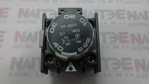 TEMPORIZADOR NEUMATICO ABB  TP40IA 01 - 40 Seg RETARDO A LA CONEXION. CAT.1SBN020301R1000