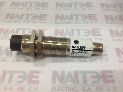 SENSOR INDUCTIVO BALLUFF  BES-M12-MI-PSC20B-BV05 M12 12-30 VDC PNP DS 2MM RAZANTE 3 HILOS C/CABLE.