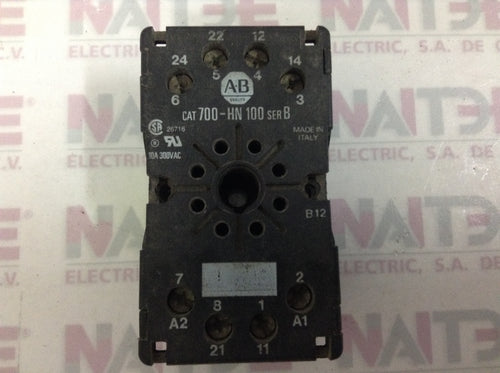BASE P/RELEVADOR DE 8 PIN ALLEN BRADLEY 700-HN100