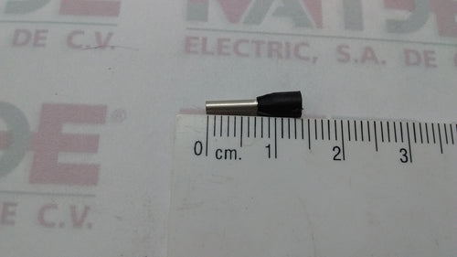 TERMINAL DE PUNTA HUECA 1000 STARFIX 376 64, DE 1.5 MM CAL.16 COLOR NEGRO