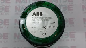 MODULO LUMINOSO INTERMITENTE  LED VERDE ABB  KL70-352G, 230 V. CA/CD. CAT.1SFA616070R3522 LED INTEG.