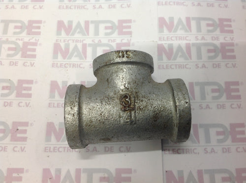 TEE GALVANIZADA DE 3/4 PULG