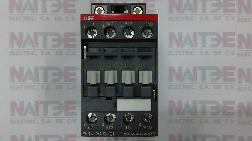 CONTACTOR TRIPOLAR ABB , AF16Z-30-10 BOBINA 24-60 VCA, 20-60 VCD. CAT. 1SBL176001R2110