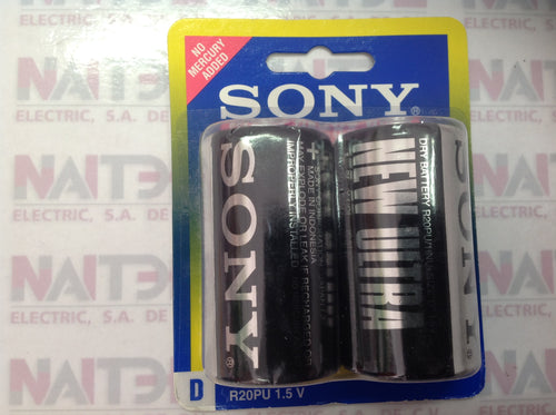 PILA SONY  PULGD PULG  CARBON ZINC   2 PZS