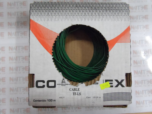 CABLE ELECTRICO VINANEL CONDUMEX CAL.18 VERDE THW-LS 600 V 90 G