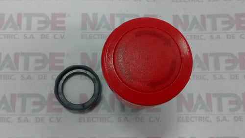 BOTON PARO EMERGENCIA ABB 1SFA611523R1001 , ROJO, GIRAR P/LIBERAR, 40 MM