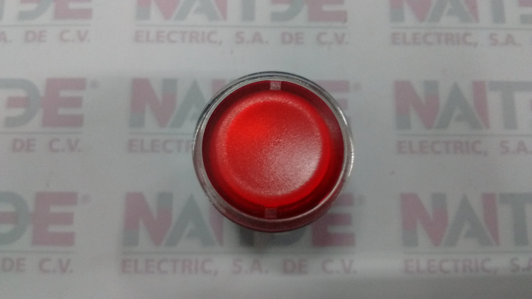 BOTON (CABEZA) PULSADOR TELEMECANIQUE ZB4BW34 HARMONY INCANDESCENTE COLOR ROJO