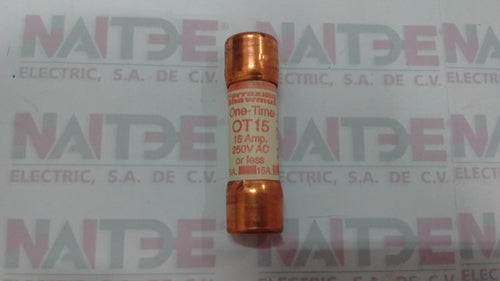 FUSIBLE FERRAZ  OT-15, 15 AMP, 250 V