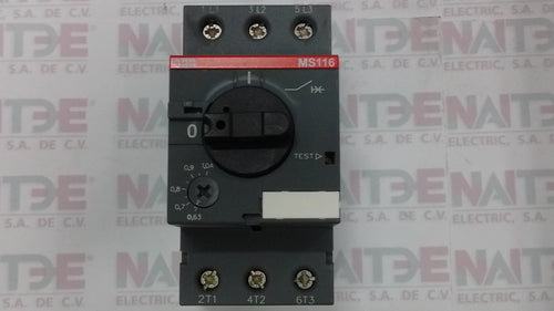GUARDAMOTOR ABB MS116-1, 0.63 - 1 AMP. 230/440 VCA, 50/50 kA CAT.1SAM250000R1005